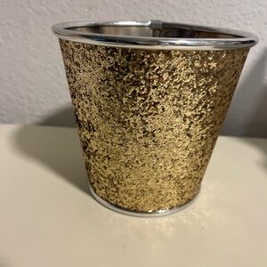 Gold Glitter Decorative Pot